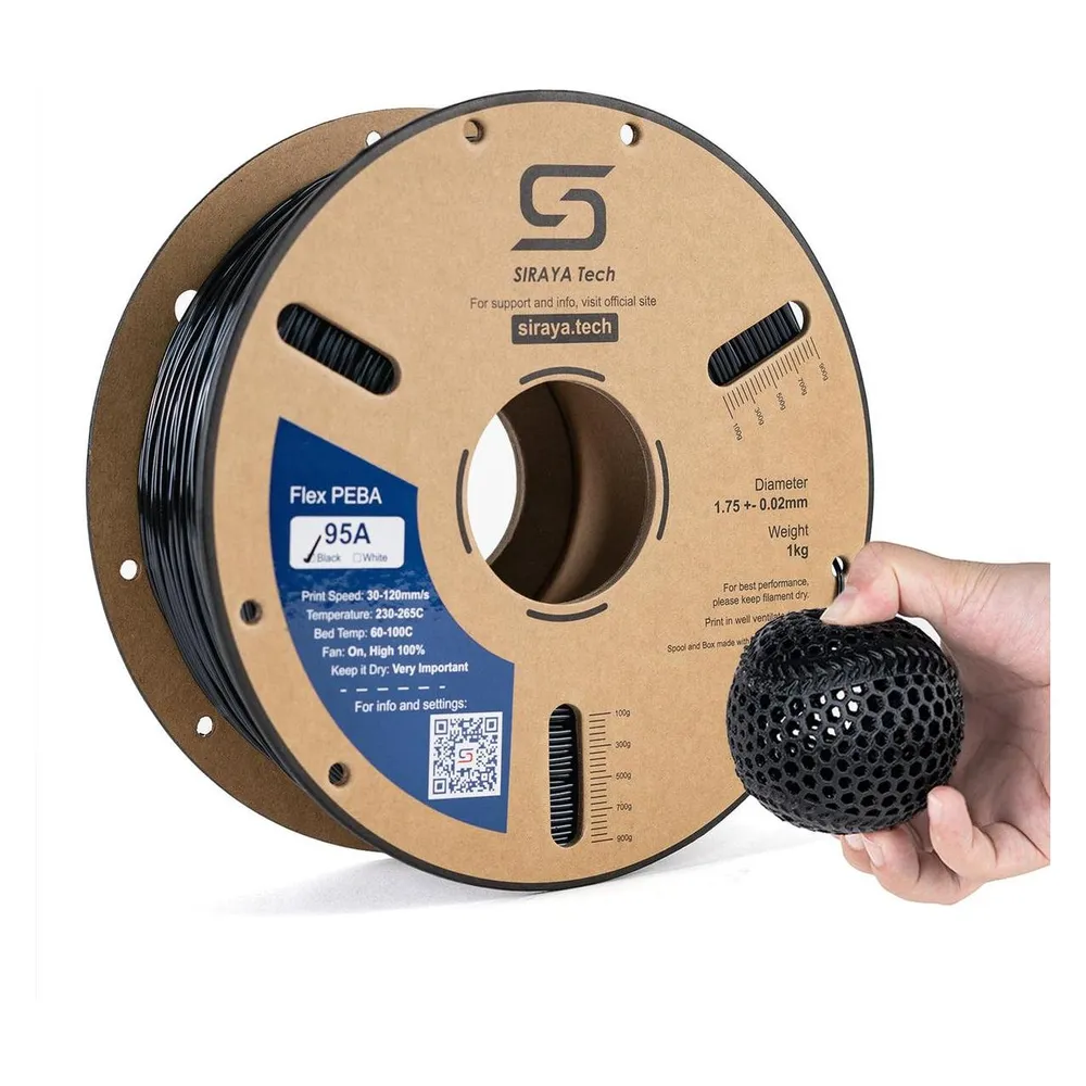 Filament PEBA Siraya Tech ST3025 Flexibel Leicht Hohe Festigkeit 3D