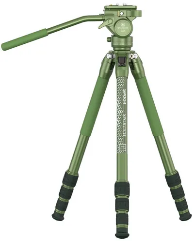 SIRUI SP004+G5X Alu Stativ mit Videoneiger Arca Swiss Matt Grün
