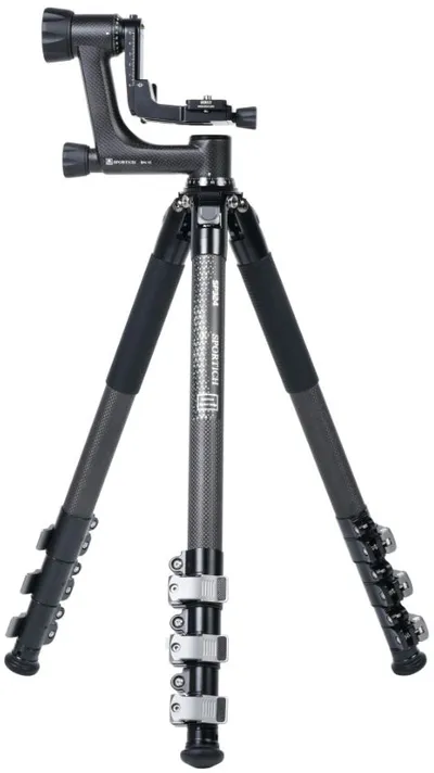 SIRUI SP324+BH-10 Carbon Stativ mit Klappverschlüssen mit Gimbal-Kopf