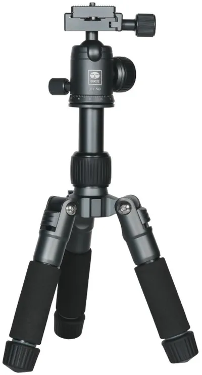 SIRUI TT-50 Alu-Mini-Tischstativ mit Kugelkopf und Smartphonehalterung