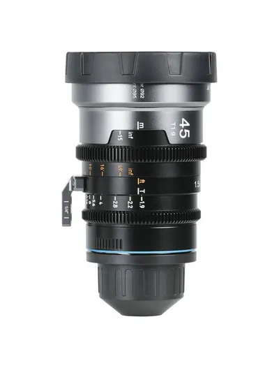 SIRUI IronStar 45mm Objektiv, (T1.9 1.5x Anamorphic Full Frame Cine Lenses Neutral /Blau Flare)