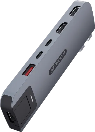 Sitecom MacBook Pro Multiport Hub 6-in-2 Grau