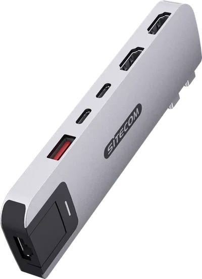 Sitecom MacBook Pro Multiport Hub 6-in-2 Silber