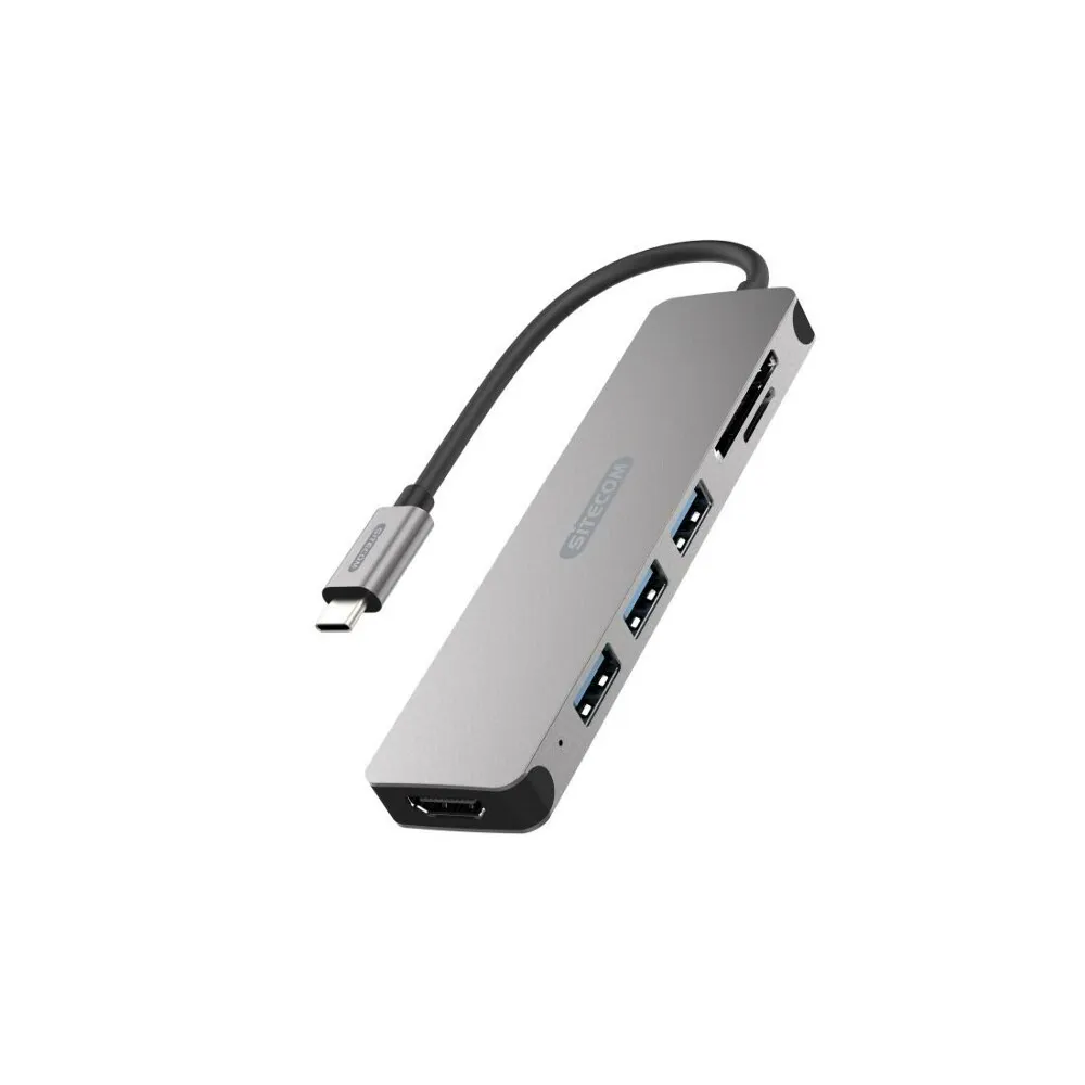 "Adapter ""CN-407"", USB-C 3.1 auf HDMI™, 3xUSB-A 3.1, SD/microSD-Karten-Slot (00195727)"