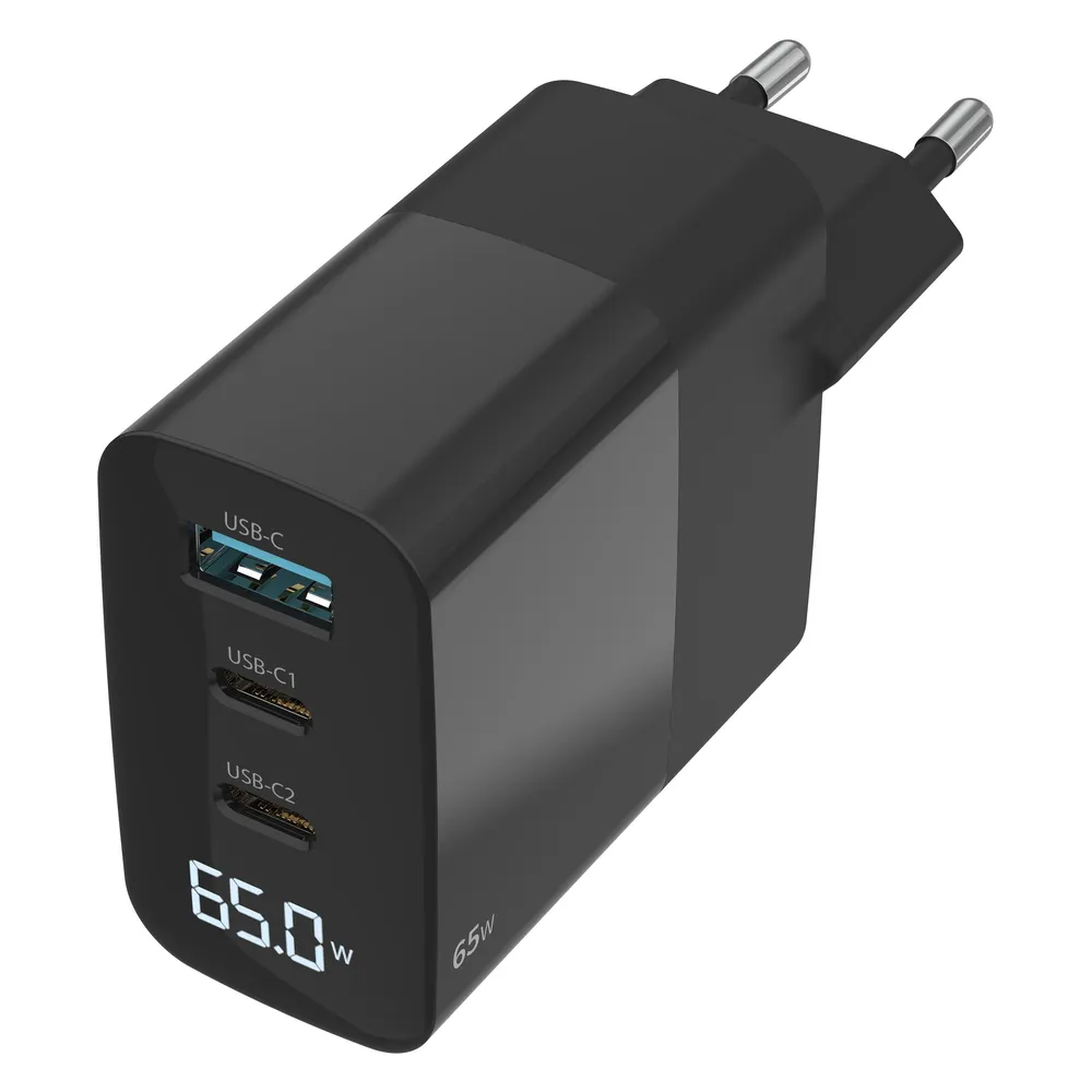 Sitecom 65w Pd Wall Charger, LED Screen