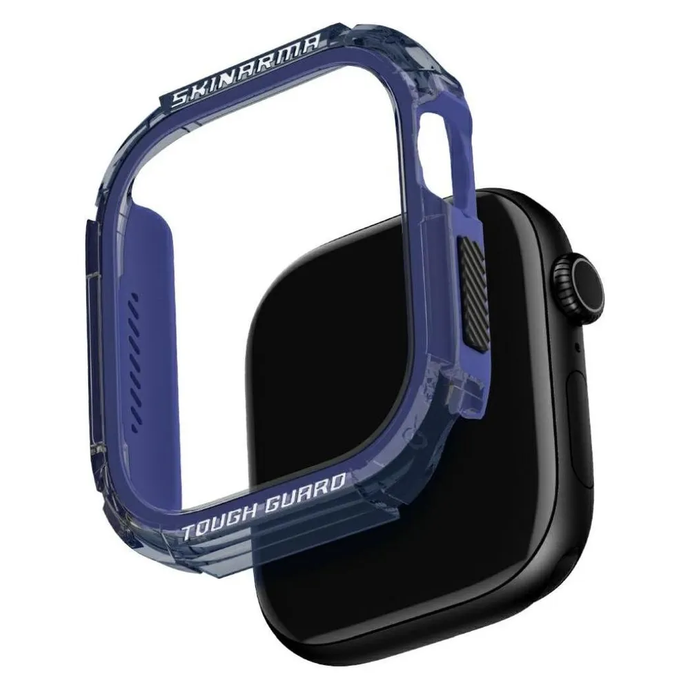Hülle Skinarma Atom Case Apple Watch 46mm Blau 360° Schutz
