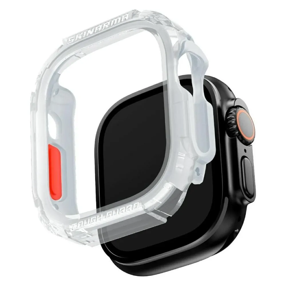 Hülle Skinarma Atom Case für Apple Watch 49 mm Transparent Frost