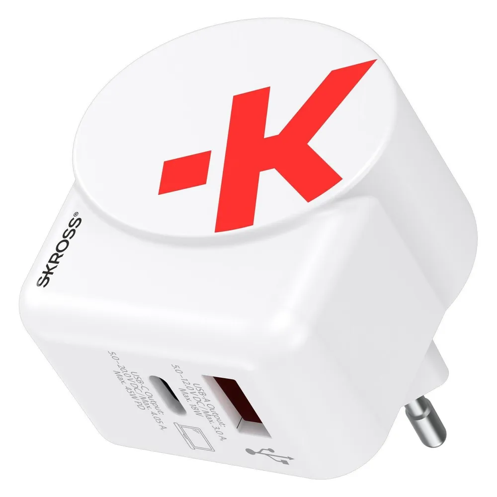 Skross Euro USB Charger AC45PD + USB-C cable USB-Ladegerät 45W Innenbereich, Steckdose Ausgangsstro