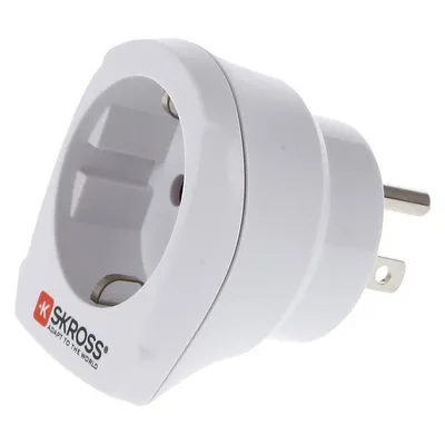 Reiseadapter Skross Europa nach Japan und USA Weiß