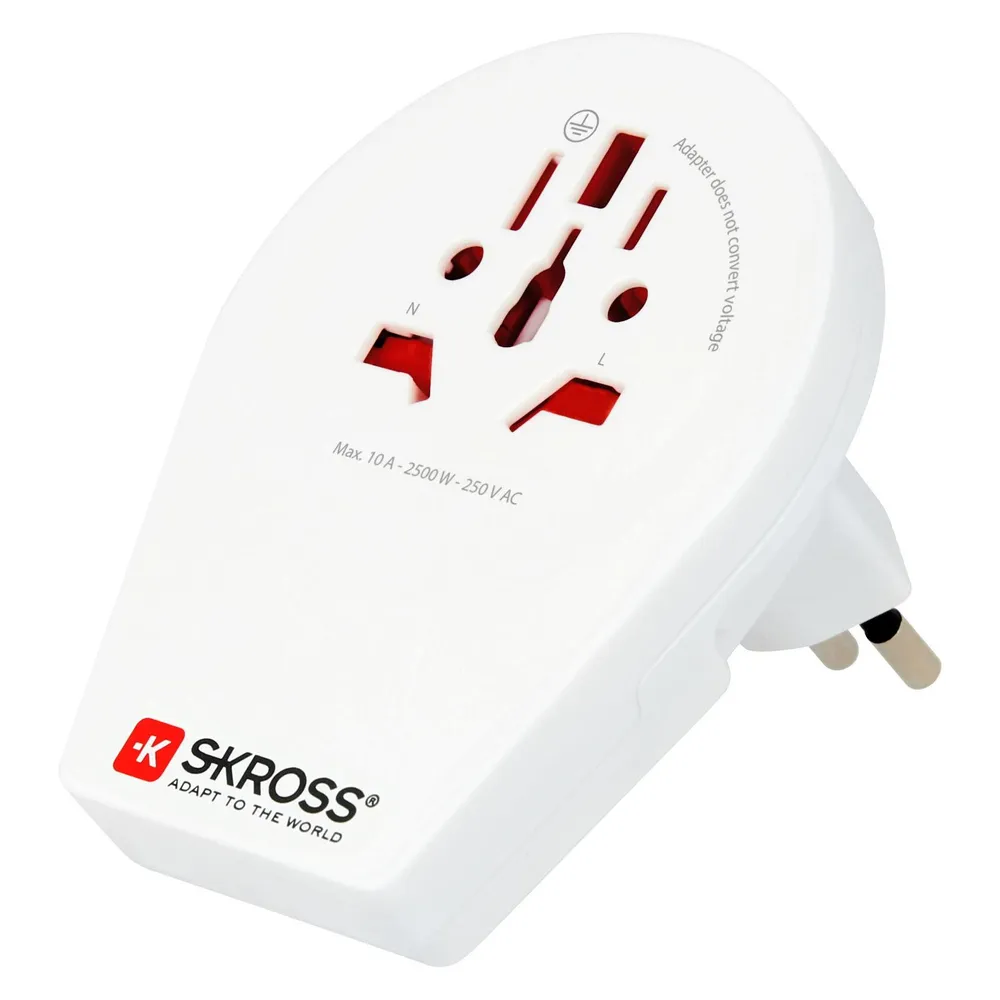 Adapter SKROSS 1.500271-E Universal 2500 W Weiß kompakt