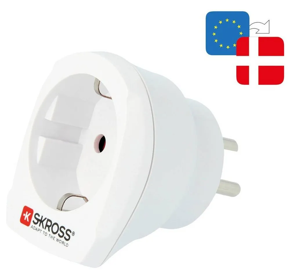 SKROSS Reiseadapter EU to Denmark 1.500232-E Reiseadapter