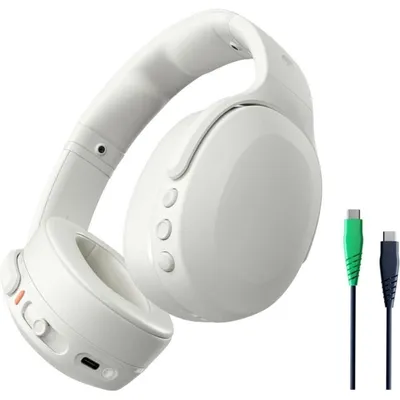 Skullcandy Crusher EVO Kabellose Bluetooth-Kopfhörer für Anrufe und Musik mit Sensory Bass – Weiß