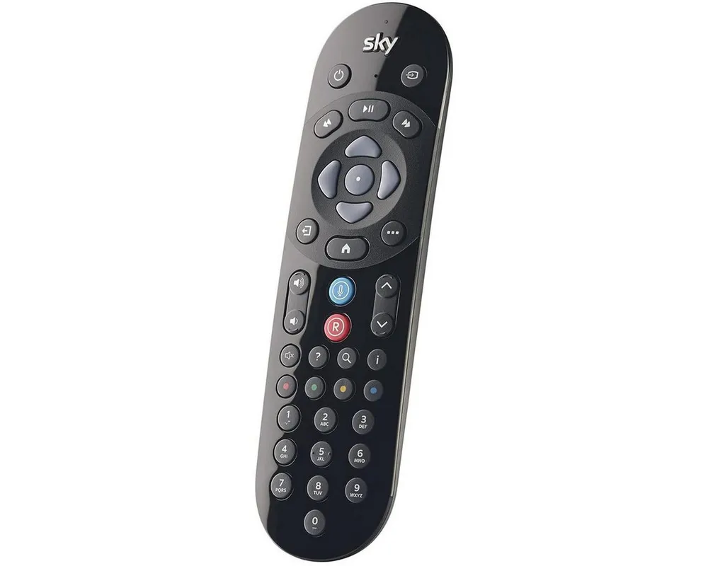 sky ticket SKY Q Sprachfernbedienung, kompatibel mit Sky Q 1TB/2 TB/ mini box Fernbedienung