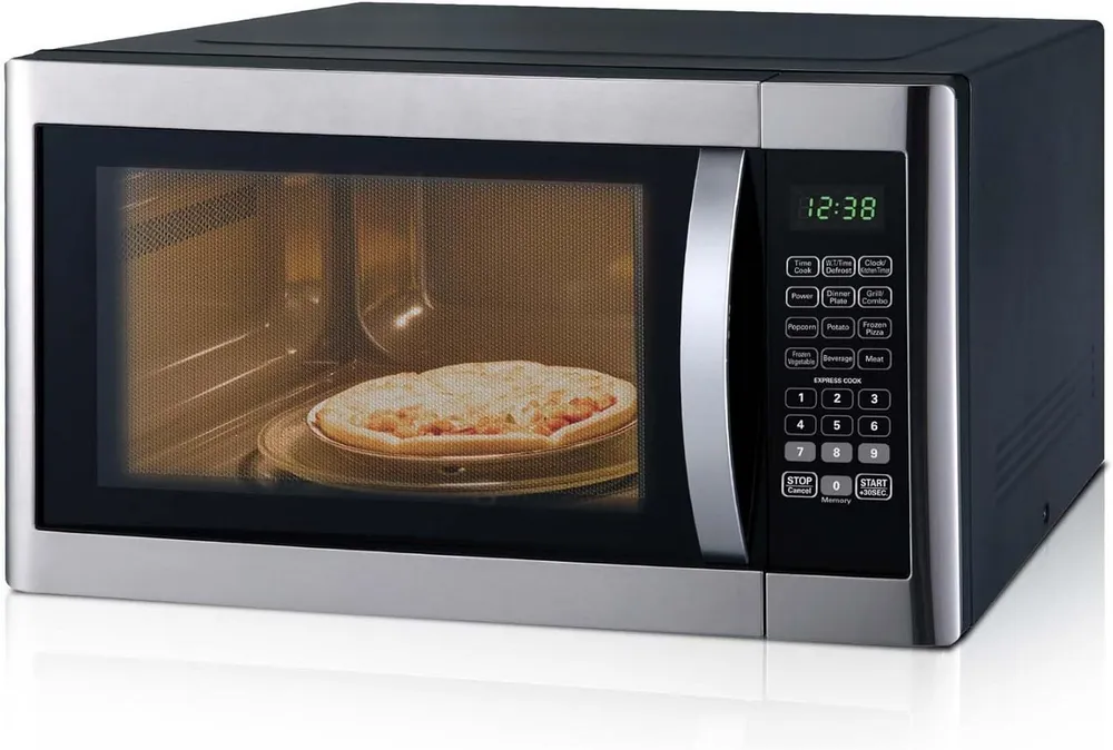 Smad Mikrowelle Großvolumiger, multifunktionaler Mikrowellenofen mit 11 Leistungsstufen und 6 Kochprogrammen., Grill, 42 l, 1100 W Mikrowellenleistung + 1400 W Grillleistung