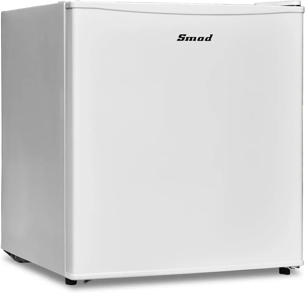 Smad Table Top Kühlschrank DSF-48D6E-1, 45 cm breit, 6-stufigem Thermostat Kühlfach, 39 dB, für Schlafzimmer/Büro
