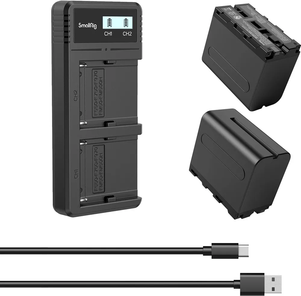SmallRig 3823 NP-F970 Akku+Ladegerät-Kit