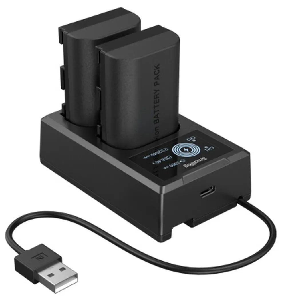 SmallRig 5409 Ladegerät-Kit inkl. 2x Akku LP-E6P
