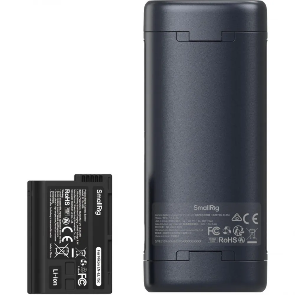SmallRig 5697 Portable Charger Case Kit for EN-EL15c Batteries