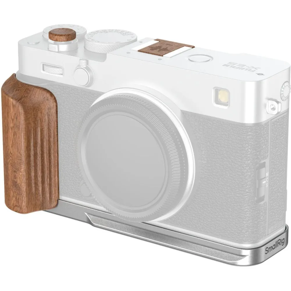 SmallRig 5984 L-Plate Holzgriff X-E5 Rosewood Silber