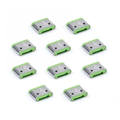 Smart Keeper Pack 10 Schlösser für USB-C-Port Grün