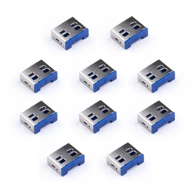 Smartkeeper UL03P1DB Schnittstellenblockierung USB Typ-A Blau Kunststoff 10 Stück(e)