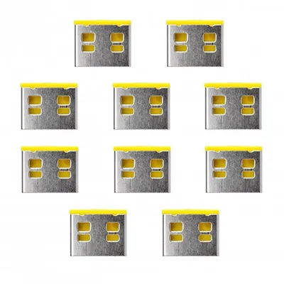 Smart Keeper 10er Pack USB-Port-Schlösser Gelb