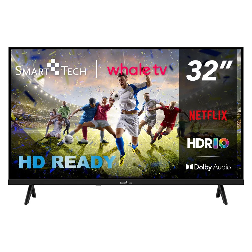 TV Smart Tech DLED 32HH01K 32" HD 60Hz Smart TV Whale OS HDR Dolby Audio