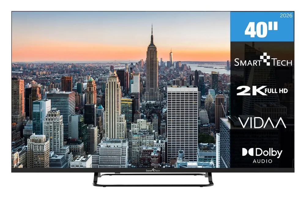 Smart Tech 40FV02V LED-Fernseher (100 cm/40 Zoll, Full HD, VIDAA Smart TV, VIDAA Smart TV, Triple-Tuner)