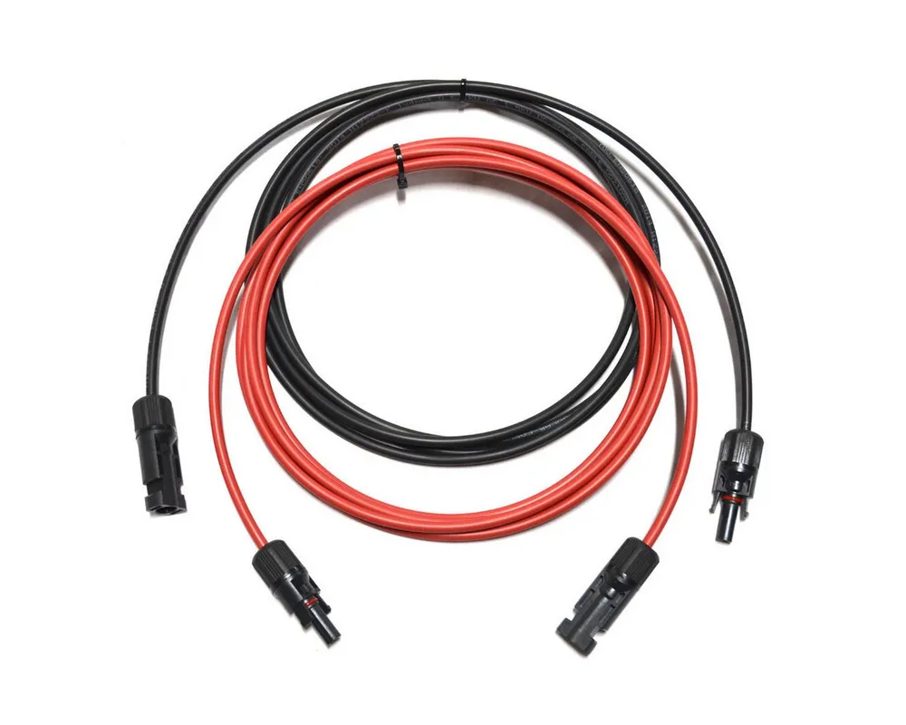 smartEC Solarkabel Verlängerungskabel 4 - 6mm² mit Stecker 2x 3m 4mm² Solarkabel, Außenduchmesser: 5,2mm (300 cm), Kabeltyp H1Z272-K IP68 Verlängerungskabel 1-30 Meter