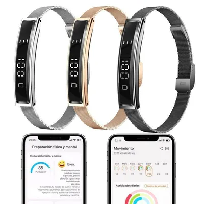 Aktivitätsarmband Smartia Vital Band Bluetooth Touch Gold Gesundheits- und Schlaftracking