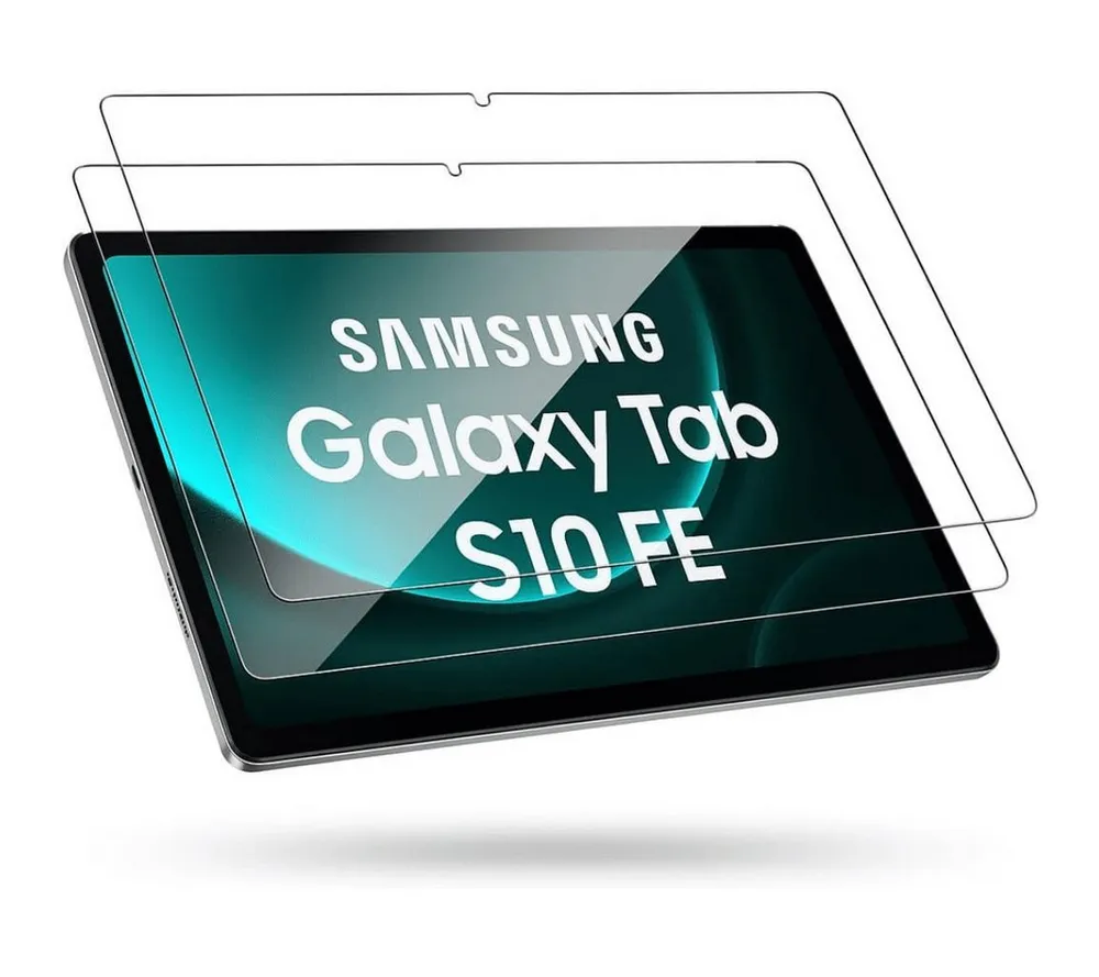 SmartUP Displayschutzglas 2X Schutzglas für Samsung Galaxy Tab S10 FE Display Panzerfolie Full für Samsung Galaxy Tab S10 FE
