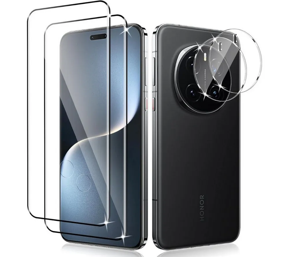 SmartUP Displayschutzglas 2X Schutzglas für Honor Magic 7 Pro Panzerfolie Display Kamera Full 3D für Honor Magic 5 Lite, 9H Hartglas