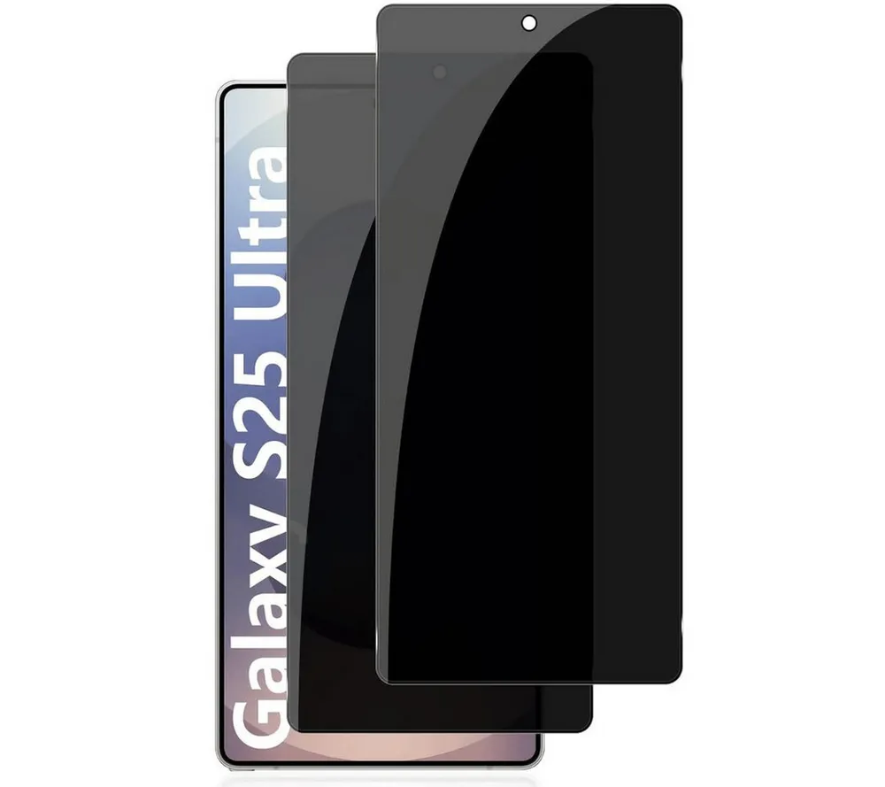 SmartUP Displayschutzglas 2X Schutzglas für Samsung Galaxy S25 Ultra Blickschutz Panzerglas Full für Samsung Galaxy S25 Ultra, Anti-Spy, Sichtschutz