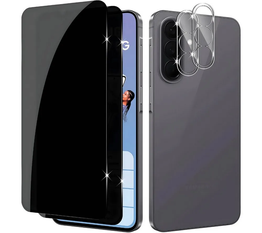 SmartUP Displayschutzglas 2X Schutzglas für Samsung Galaxy A57 5G Blickschutz Display Kamera 9H für Samsung Galaxy A57 5G, 4 Stück, Anti-Spy, Blickschutz, Privacy