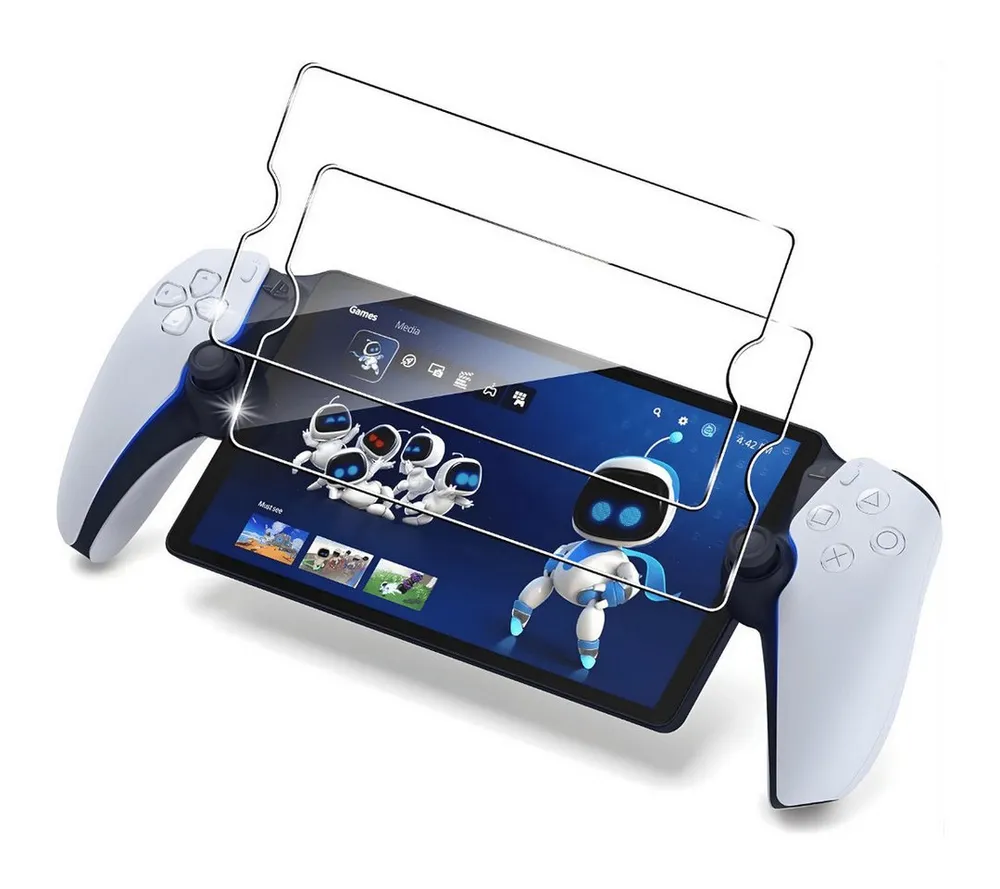 SmartUP Displayschutzglas 2X Schutzglas für Playstation Portal PS5 Panzerfolie Full Screen 9H für Playstation Portal PS5, 2 Stück, Rundumschutz, passgenaue Verarbeitung