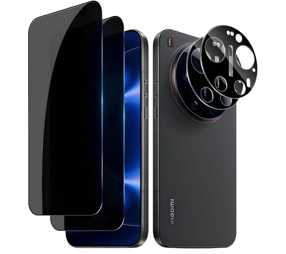 SmartUP Displayschutzglas 2X Schutzglas für Xiaomi 17 Ultra Blickschutz Display Kamera Screen 9H für Xiaomi 17 Ultra, 4 Stück, Anti-Spy, Blickschutz, Privacy