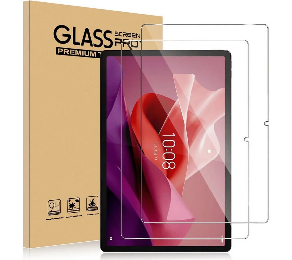SmartUP Displayschutzglas 2X Schutzglas für Lenovo Tab P12 Display Panzerfolie Panzerglas Full für Lenovo Tab P12