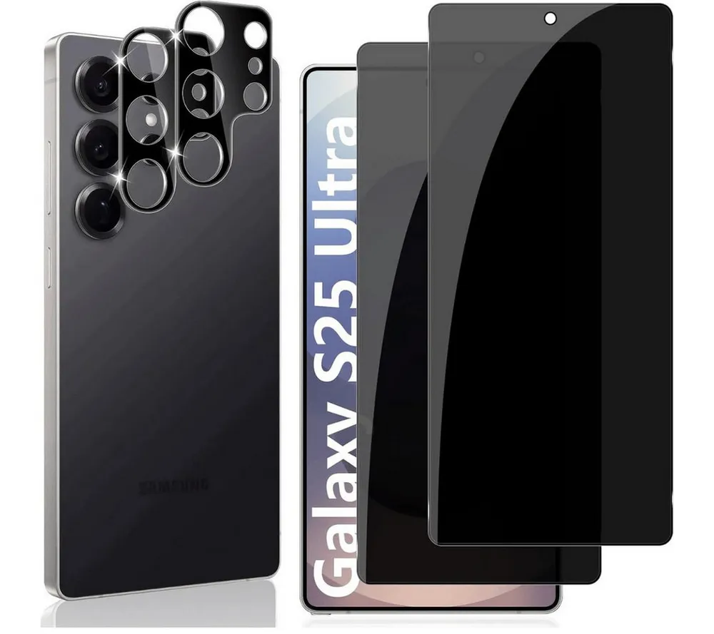 SmartUP Displayschutzglas 2X Schutzglas für Samsung Galaxy S25 Ultra Blickschutz Panzerglas Full für Für Samsung Galaxy S25 Ultra, Anti-Spy, Sichtschutz