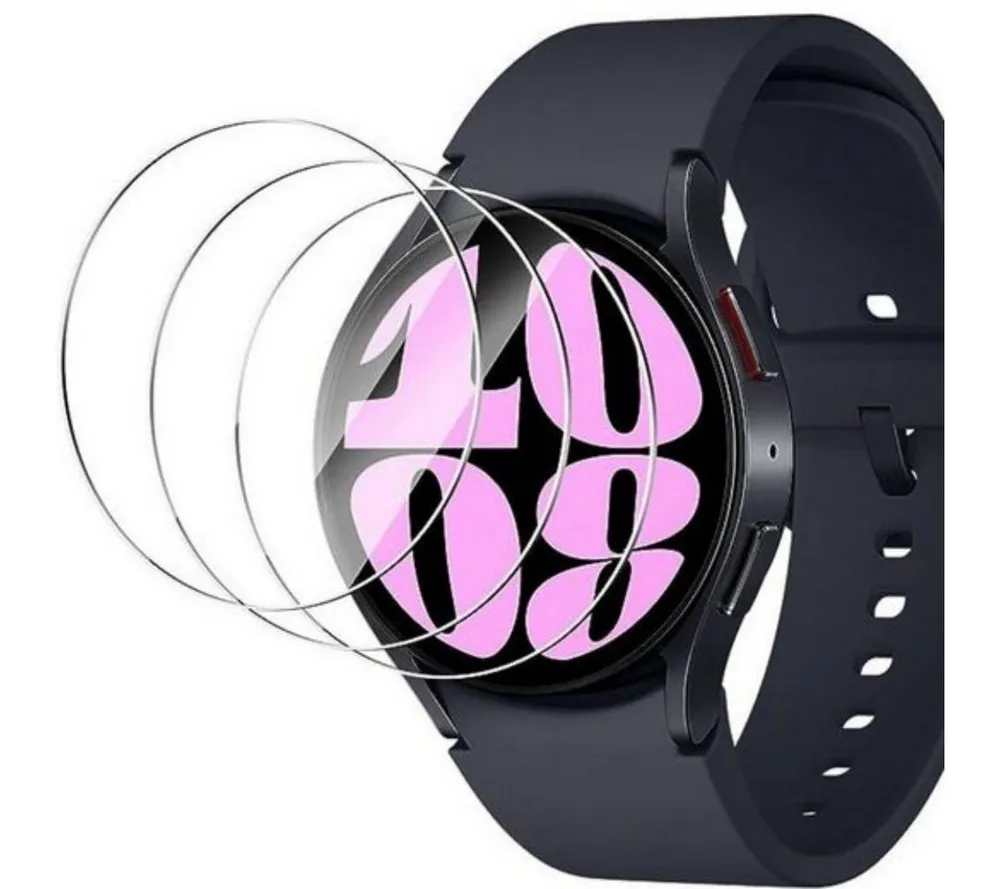 SmartUP Displayschutzglas 3X Schutzglas für Samsung Galaxy Watch 6 40mm Panzerfolie Full Screen für Samsung Galaxy Watch 6 40mm, Displayschutzglas