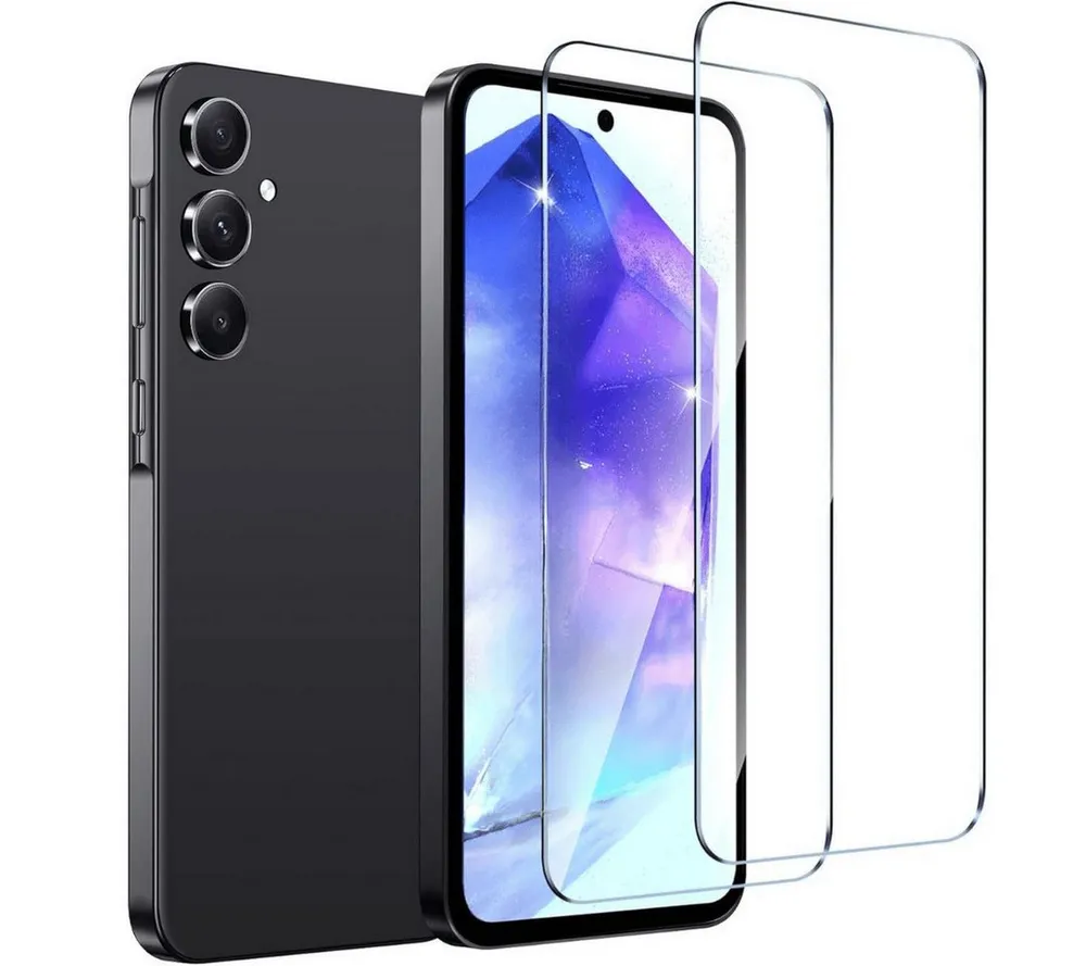 SmartUP Displayschutzglas für Samsung Galaxy A05s 5G Display Panzerfolie Hartglas Full Screen 9H für Samsung Galaxy A05s 5G, kompletter Displayschutz