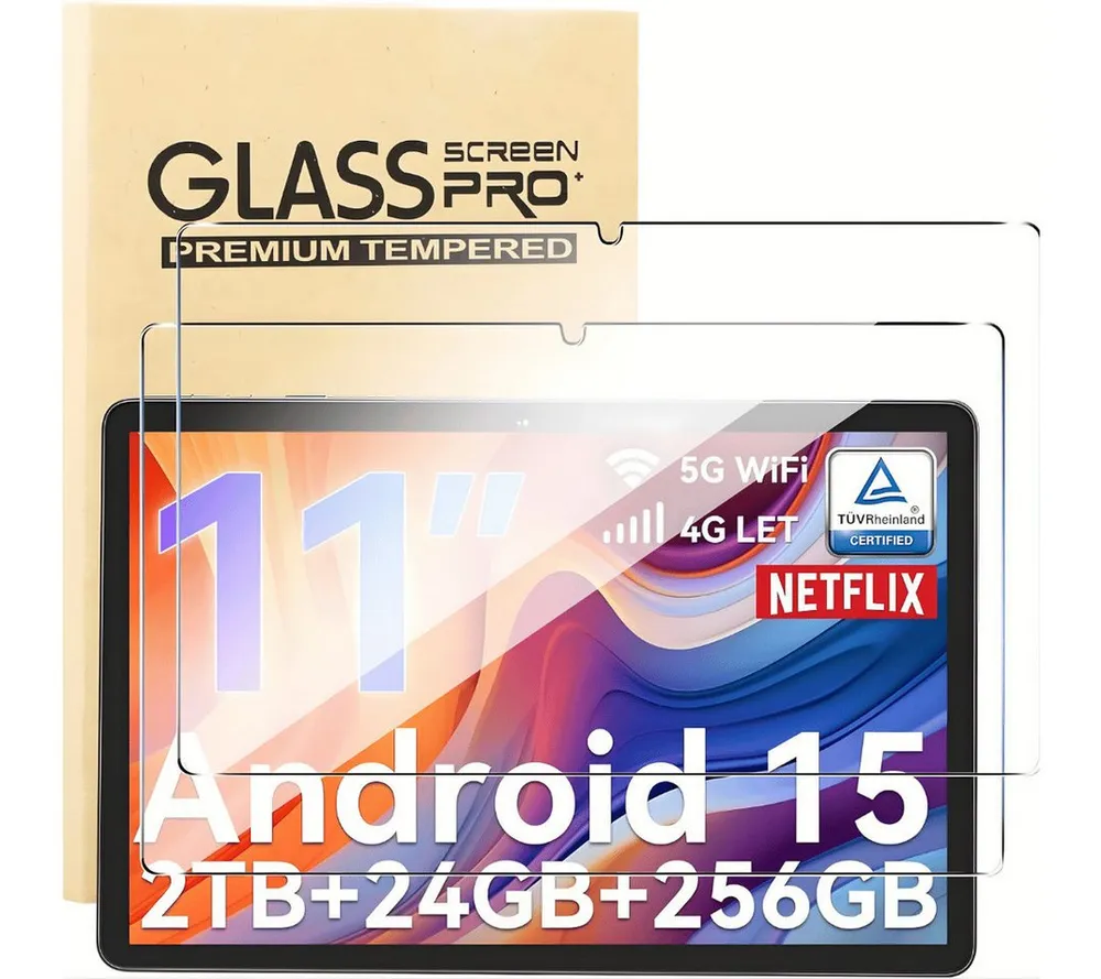 SmartUP Displayschutzglas für Tabwee T90 / W90 11" Display Panzerfolie Hartglas Full Screen 9H für Tabwee T90 / W90