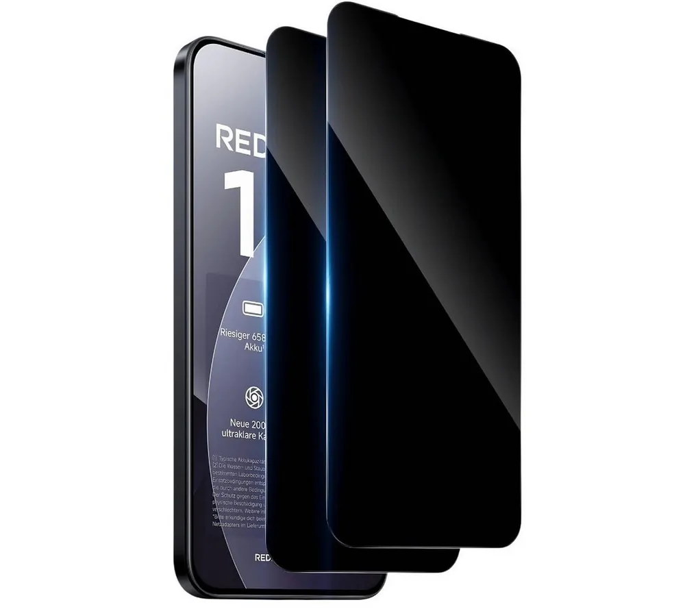 SmartUP Displayschutzglas für Xiaomi Redmi Note 15 Display Anti-Spy Privacy Blickschutz Full 9H für Xiaomi Redmi Note 15, Blickschutz, Anti-Spy