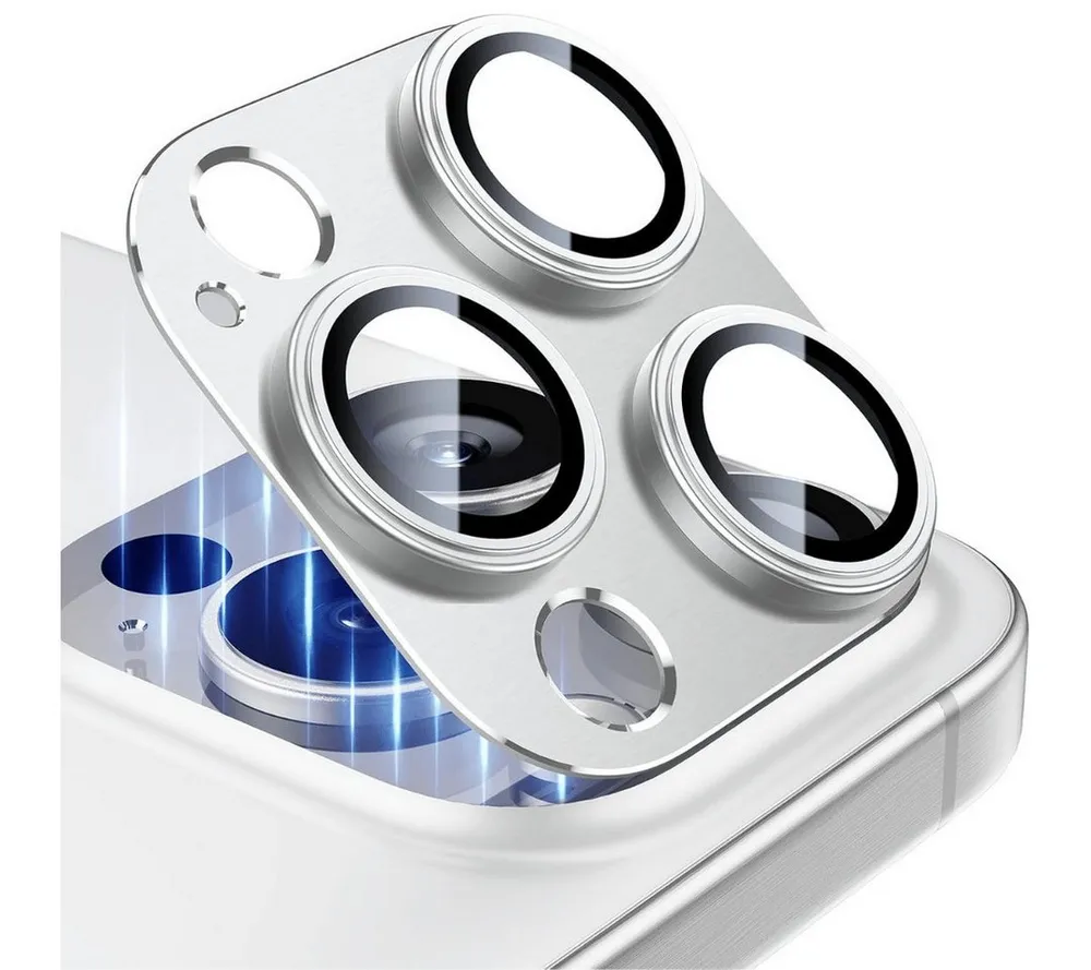 SmartUP Kameraschutzglas für iPhone 16 Pro / 16 Pro Max Titan Kameraglas Panzerglas Panzerfolie für iPhone 16 Pro / iPhone 16 Pro Max