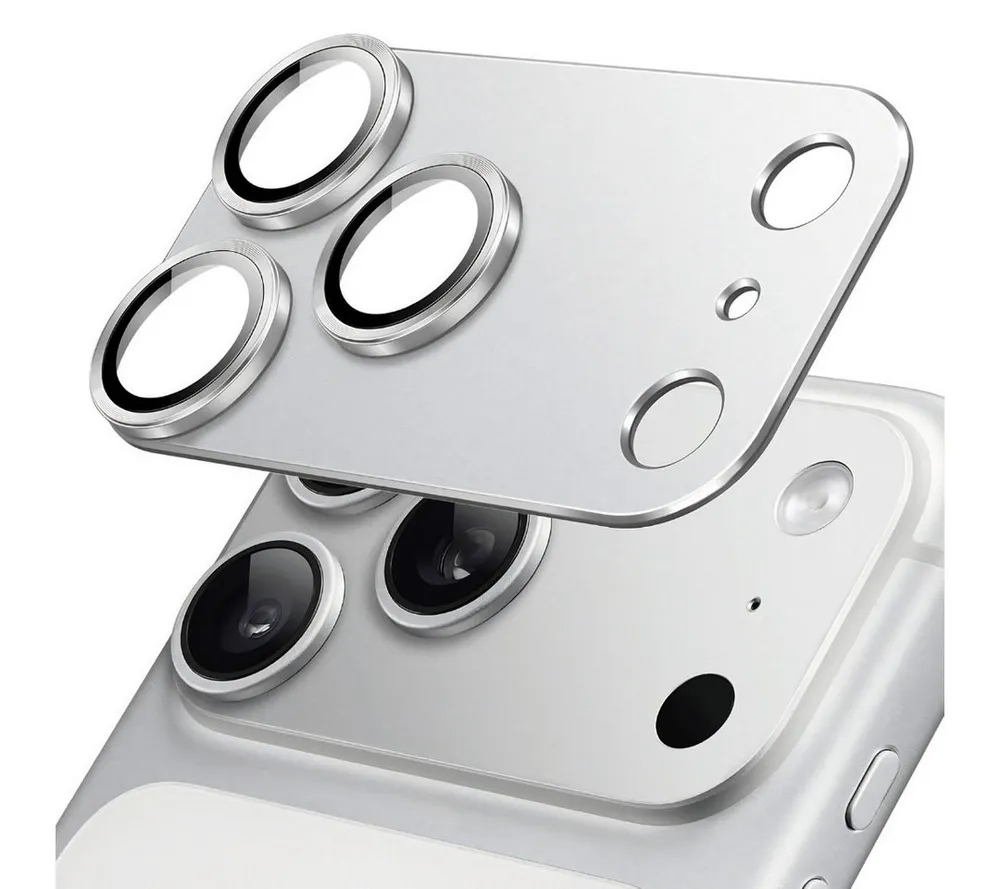 SmartUP Kameraschutzglas für iPhone 17 Pro Max Titan Metall Kameraglas Panzerglas Panzerfolie für iPhone 17 Pro Max, Titan Kameraglas