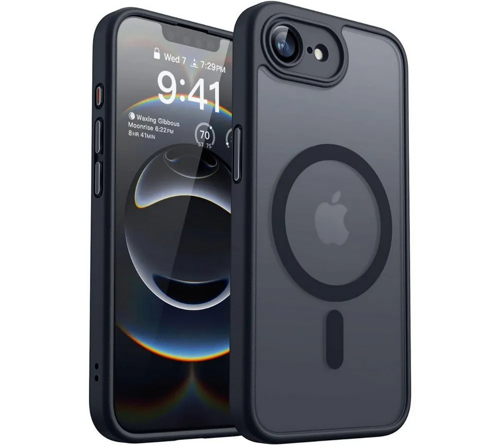 SmartUP Smartphone-Hülle für iPhone 16e MagSafe Transparent Silikon Ultra Slim Case Handyhülle 6,1 Zoll, MagSafe-Technologie