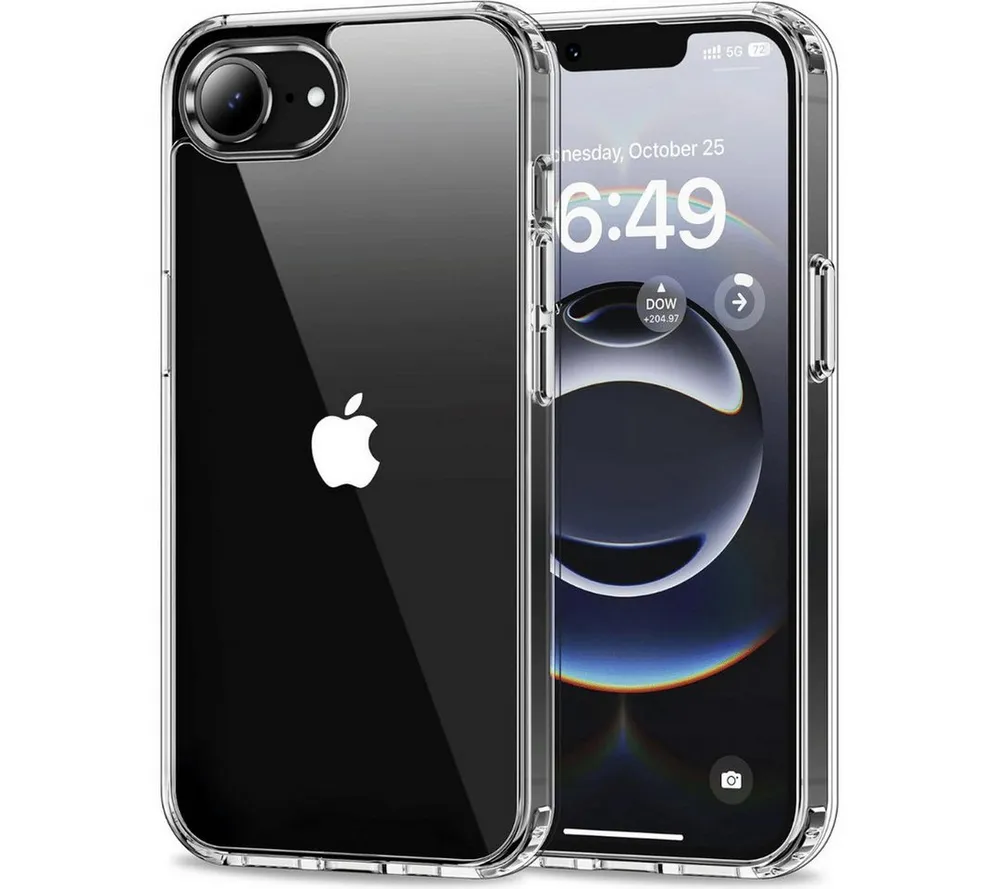SmartUP Smartphone-Hülle für iPhone 16e Transparent Silikon Ultra Slim Case Handyhülle 6,1 Zoll, Silikon Schutzhülle mit Kameraschutz