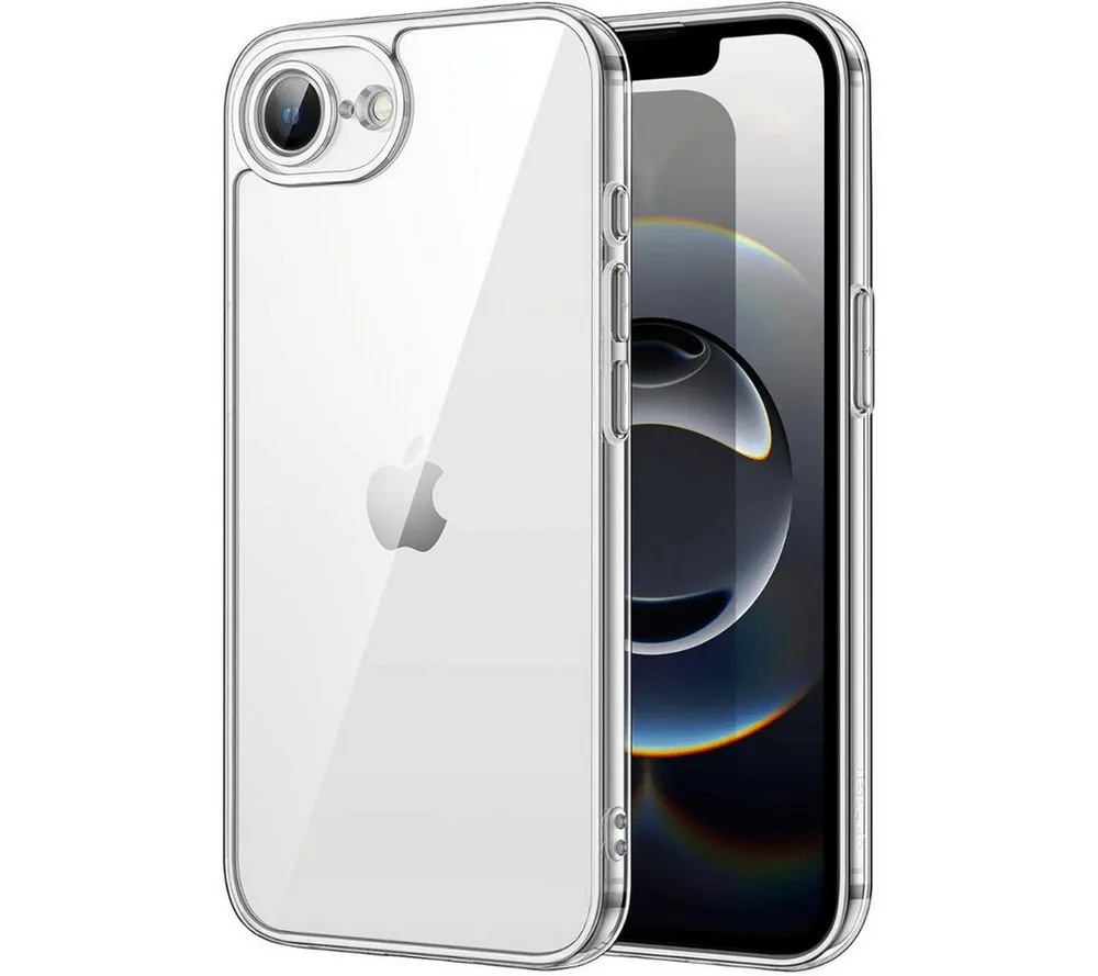 SmartUP Smartphone-Hülle für iPhone 17e Transparent Silikon Ultra Slim Case Handyhülle 6,1 Zoll, Silikon Schutzhülle mit Kameraschutz