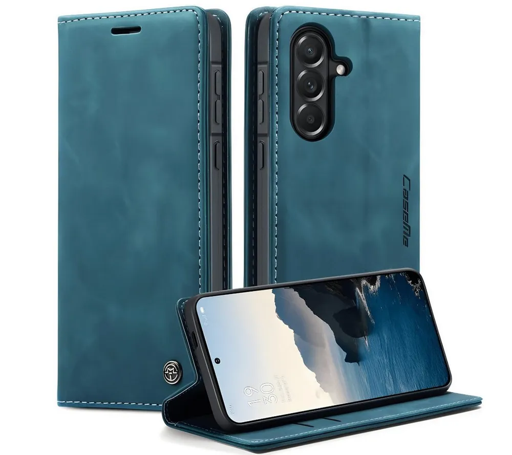 SmartUP Smartphone-Hülle für Samsung Galaxy A57 5G Klapphülle Fliphülle Tasche Full Case Cover 6,7 Zoll, Integrierte Standfunktion, zwei Kartenfächer