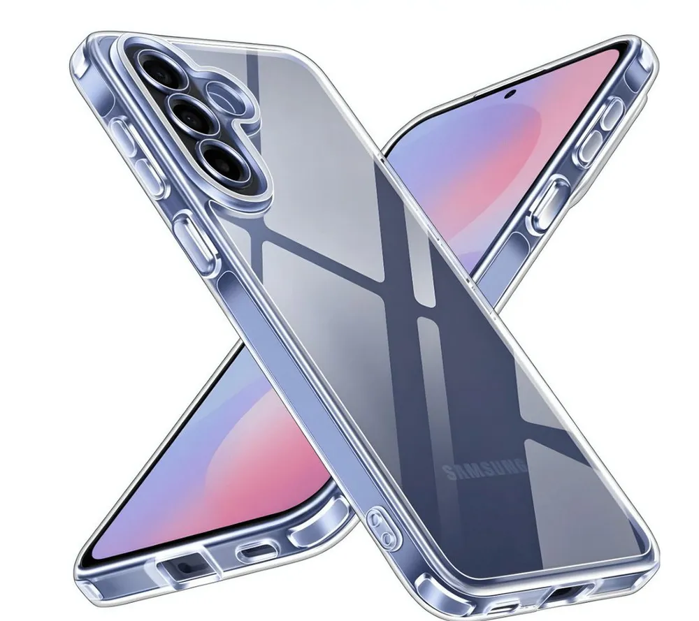 SmartUP Smartphone-Hülle für Samsung Galaxy A37 5G Transparent Silikon Slim Case Handyhülle 6,7 Zoll, integrierter Kameraschutz