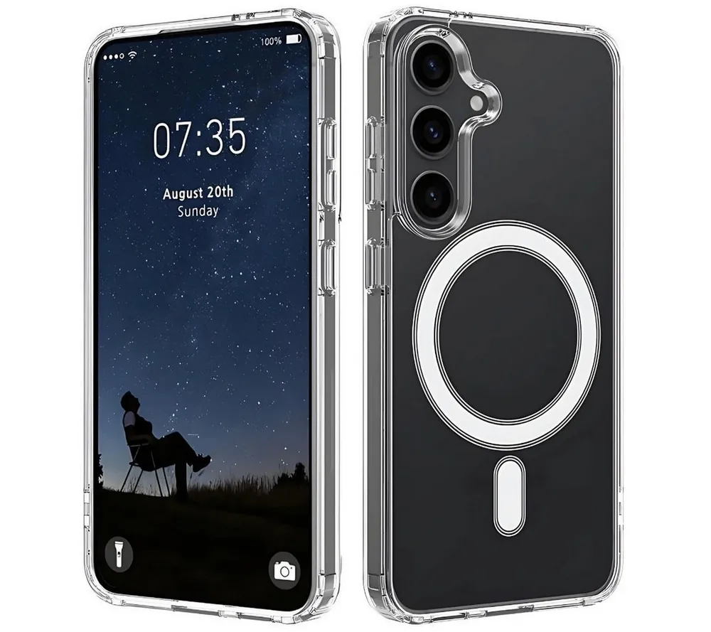 SmartUP Smartphone-Hülle für Samsung Galaxy A57 5G MagSafe Silikon Case Ultra Slim Transparent 6,7 Zoll, MagSafe-Technologie
